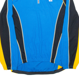 CRANE SPORTSWEAR Cycling Mens Jersey Blue Long Sleeve 1/4 Zip 3XL
