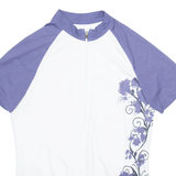 CRANE ACTIVEWEAR Cycling Womens Jersey White 1/2 Zip L