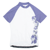 CRANE ACTIVEWEAR Cycling Womens Jersey White 1/2 Zip L