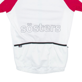 SKIN FIT Cycling Mens Jersey Red 1/2 Zip S