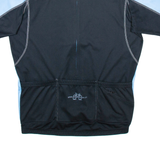 JAKROO Full Zip Cycling Mens Jersey Black XL