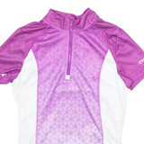 CRIVIT Cycling Womens Jersey White 1/4 Zip S