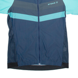 STOKE Full Zip Cycling Mens Jersey Blue L