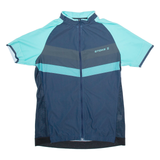 STOKE Full Zip Cycling Mens Jersey Blue L