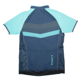 STOKE Full Zip Cycling Mens Jersey Blue L