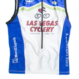 SUGOI Cycling Mens Jersey Blue Sleeveless 1/2 Zip M