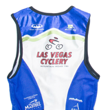 SUGOI Cycling Mens Jersey Blue Sleeveless 1/2 Zip M