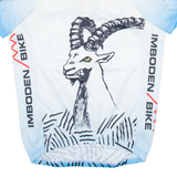 SWISS QUALITY Cycling Mens Jersey Blue 1/4 Zip S