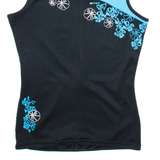 K-TEC Cycling Womens Jersey Black Sleeveless 1/4 Zip S