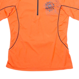 GONSO Cycling Womens Jersey Orange 1/4 Zip UK 12
