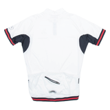 JACKAROO Cycling Mens Jersey White 1/4 Zip L