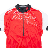 ICE PEAK Cycling Mens Jersey Red 1/2 Zip XL