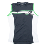 RACER Cycling Mens Jersey Black Sleeveless 1/4 Zip L