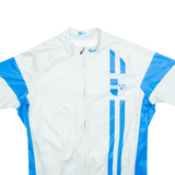 89 SPORTS Full Zip Cycling Mens Jersey Grey L