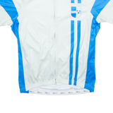 89 SPORTS Full Zip Cycling Mens Jersey Grey L