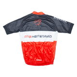 CYCLING Full Zip Cycling Mens Jersey Red 2XL