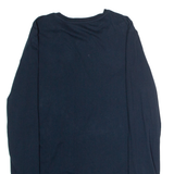 REISS Mens T-Shirt Blue Long Sleeve Crew Neck S