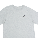 NIKE Mens T-Shirt Grey Crew Neck M