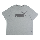 PUMA Mens T-Shirt Grey Crew Neck 2XL