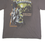 STAR WARS Live At The Cantina Boba Fett Mens T-Shirt Grey Crew Neck L