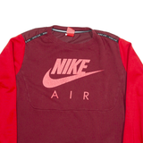 NIKE AIR Mens Sweatshirt Maroon L