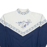 ALBERTVILLE-FRANCE Womens Sweatshirt Blue High Neck L