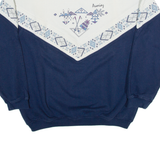 ALBERTVILLE-FRANCE Womens Sweatshirt Blue High Neck L