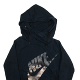 NIKE Womens Blue Hoodie S