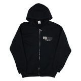 GILDAN Womens Black Hoodie Full Zip M