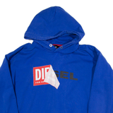 DIESEL Womens Blue Hoodie S