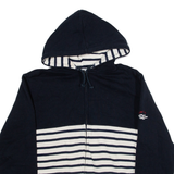 SABLE MER Womens Blue Hoodie Full Zip M