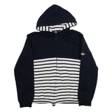 SABLE MER Womens Blue Hoodie Full Zip M