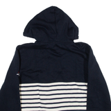 SABLE MER Womens Blue Hoodie Full Zip M