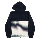 SABLE MER Womens Blue Hoodie Full Zip M