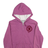 NIKE Womens Pink Hoodie 90s Full Zip L