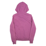 NIKE Womens Pink Hoodie 90s Full Zip L