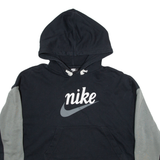 NIKE Cropped Womens Black Hoodie M