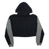 NIKE Cropped Womens Black Hoodie M