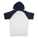 CHAMPION Short Sleeved Womens Blue Hoodie L