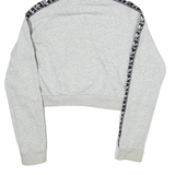 ADIDAS Cropped Womens Grey Hoodie UK 10