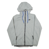 NIKE Womens Grey Hoodie Full Zip L