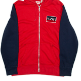 LEVI'S Womens Red Hoodie Full Zip L
