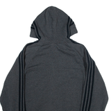 ADIDAS Womens Grey Hoodie Full Zip M