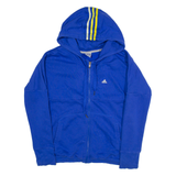 ADIDAS Mens Blue Hoodie Full Zip S