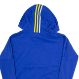 ADIDAS Mens Blue Hoodie Full Zip S