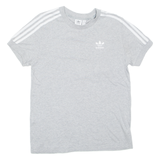 ADIDAS Womens T-Shirt Grey UK 6