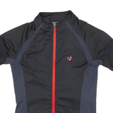 Cycling Mens Jersey Black Full Zip M
