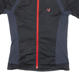 Cycling Mens Jersey Black Full Zip M