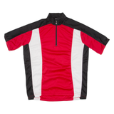 Cycling Mens Jersey Red 1/2 Zip L