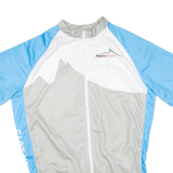 Cycling Mens Jersey Blue Full Zip L